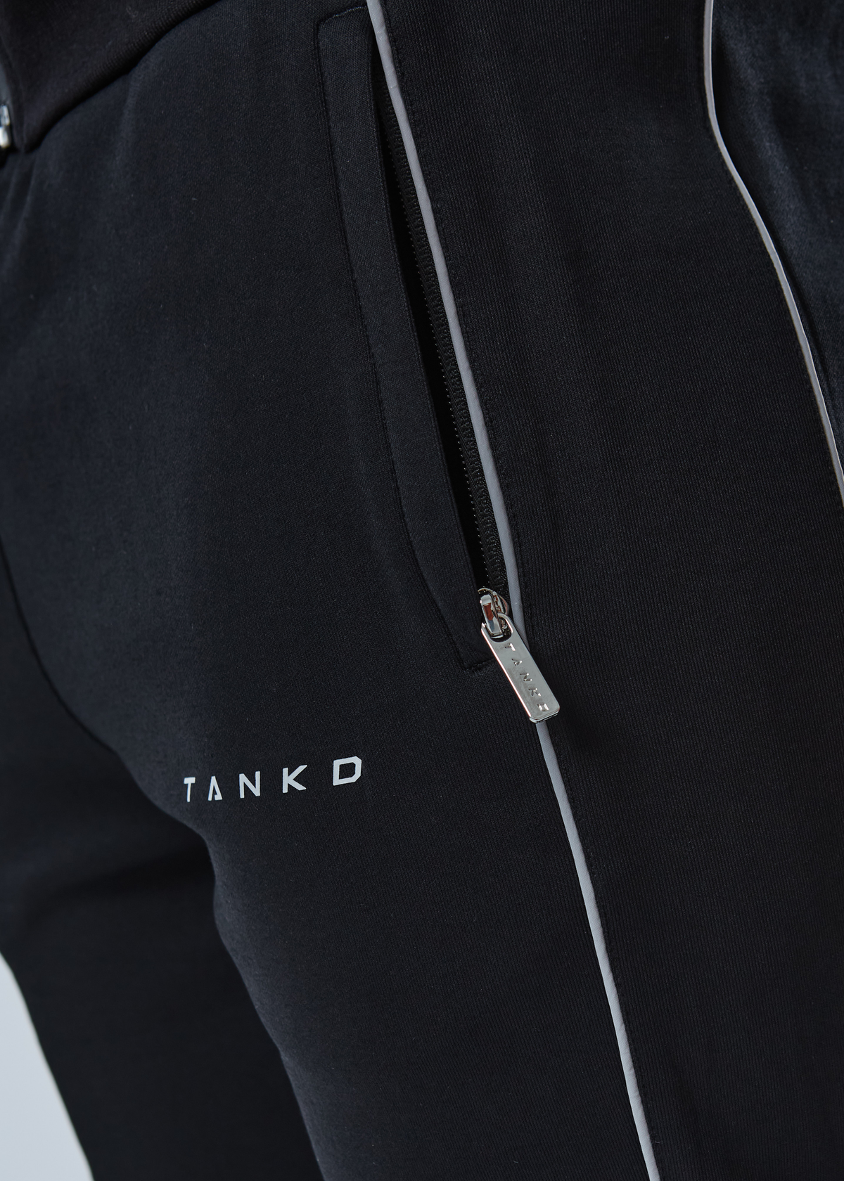 Reflective Cuffed Sweat Pants (Black)