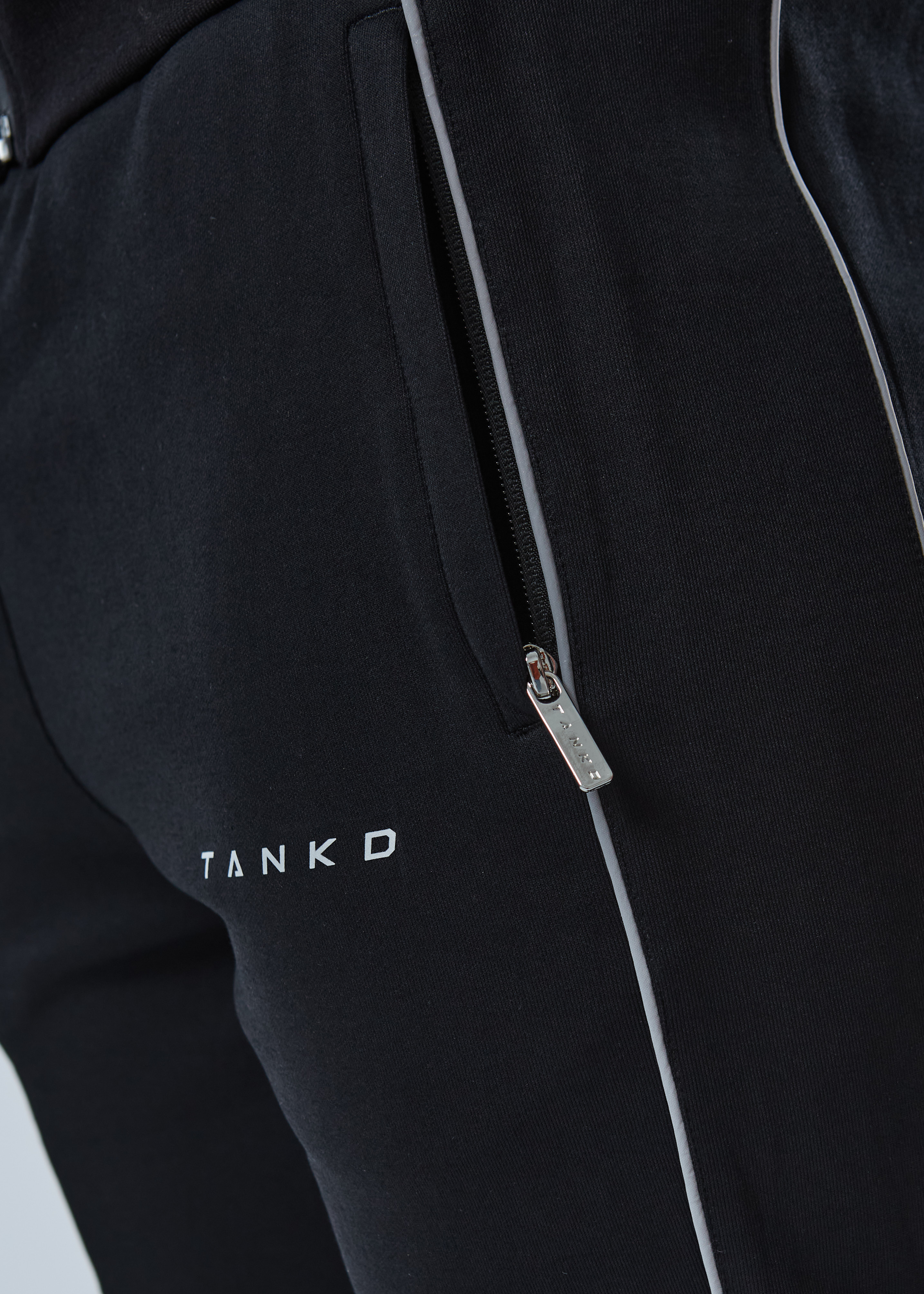 Reflective Cuffed Sweat Pants (Black)